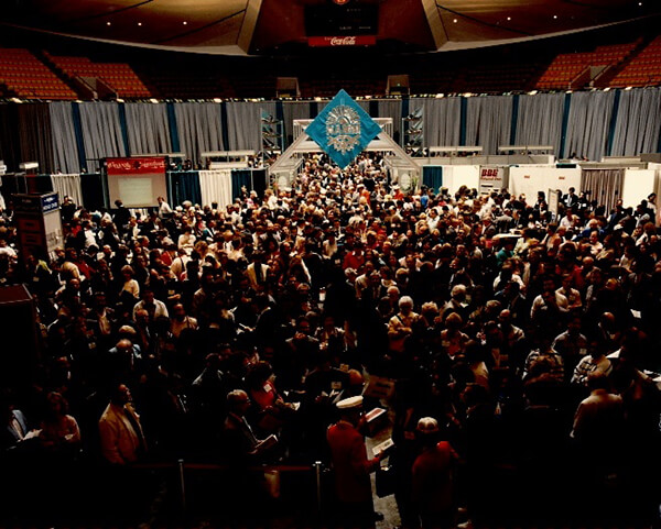 The NAMM Show in 1990 at the Anaheim Convention Center